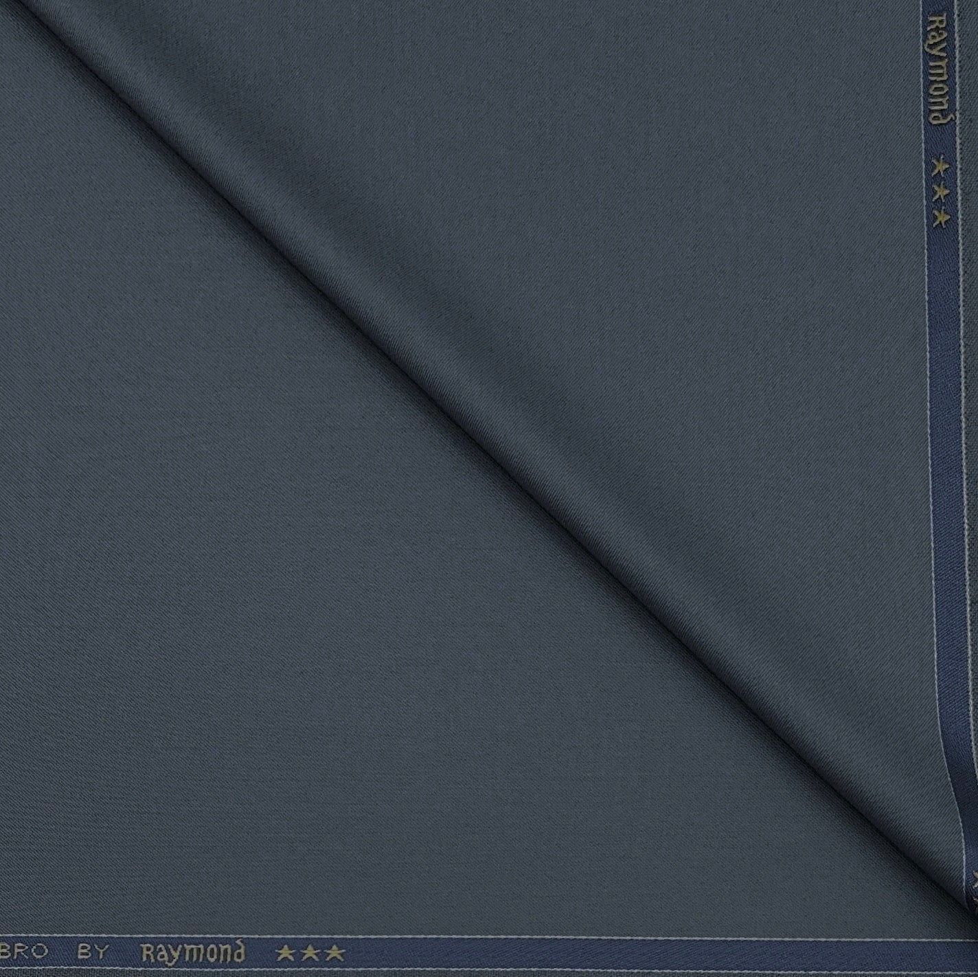 Combo Raymond Greyish Blue Trouser Fabric And Arvind Poly Cotton Wrinkle Free Blue N White Shirt Fabric